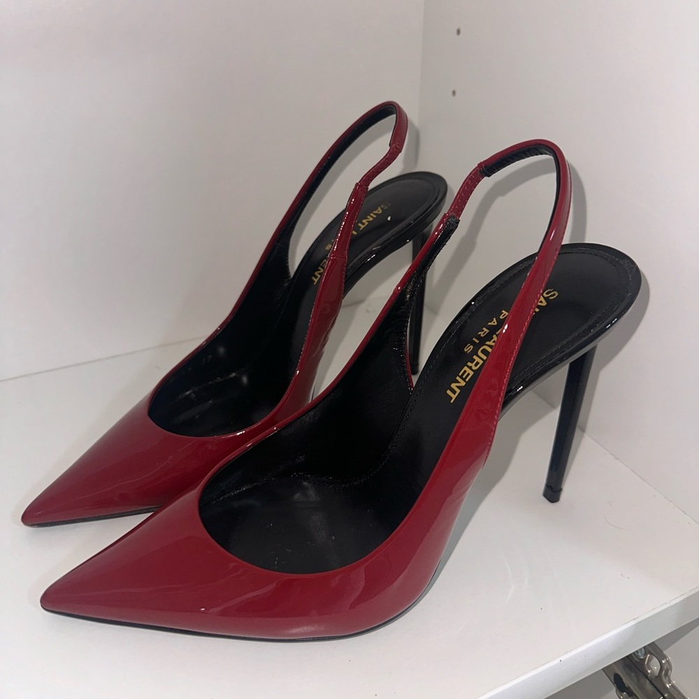 Saint Laurent red pumps